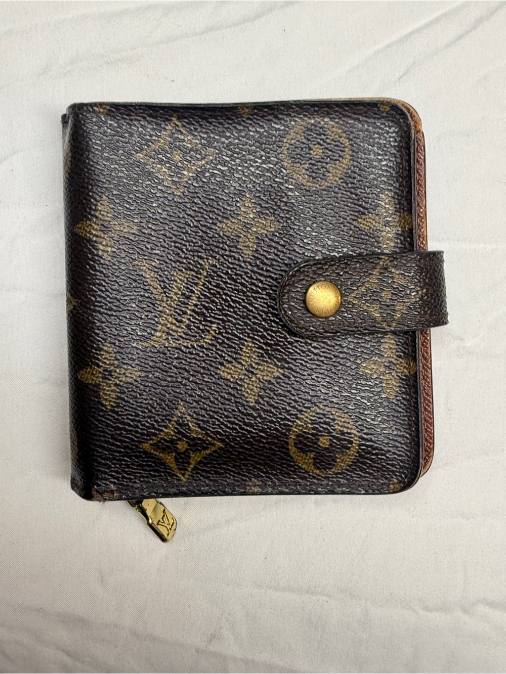 Louis Vuitton Monogram Canvas Card & Key Holder - Brown/Gold
